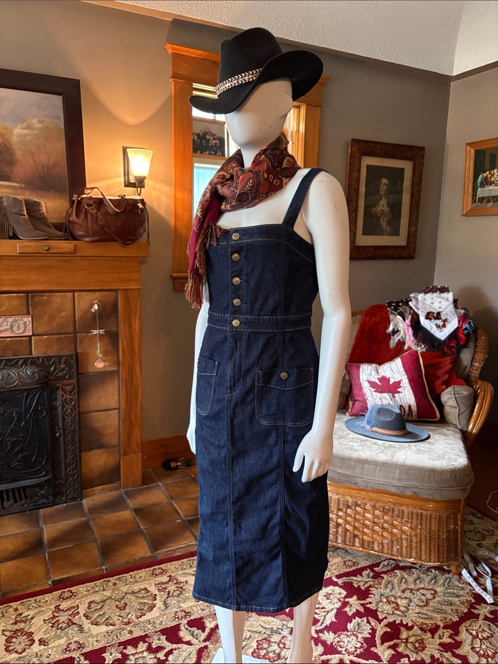 # 148 bohemian Denim dress